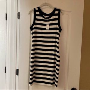 GAP New with Tags Navy & White Stripe Sleeveless Dress Size M